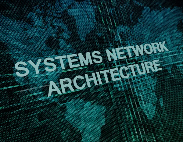 Architettura di rete di sistemi — Foto Stock