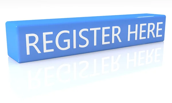 Register here — Stock Photo, Image