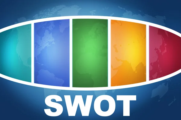 Koncepcja SWOT — Zdjęcie stockowe