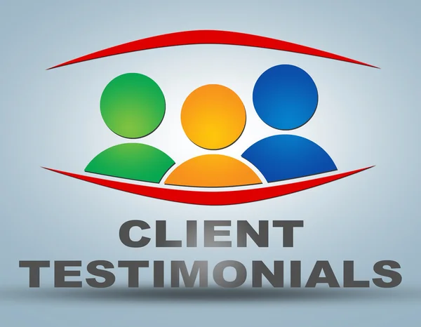 Testimonianze dei clienti — Foto Stock