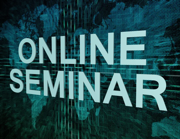 Online seminarium — Zdjęcie stockowe