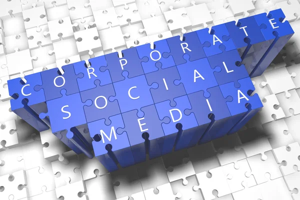Redes Sociales Corporativas — Foto de Stock