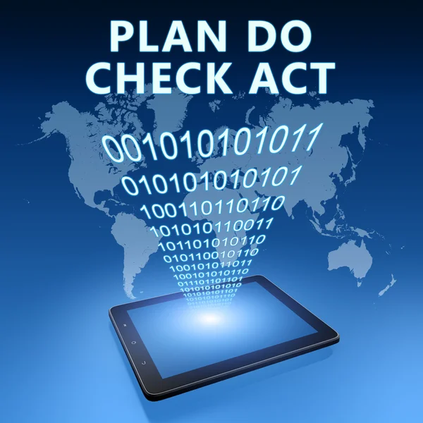 Plan doen check act — Stockfoto