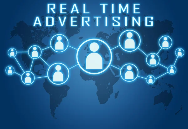 Real-time reclame — Stockfoto