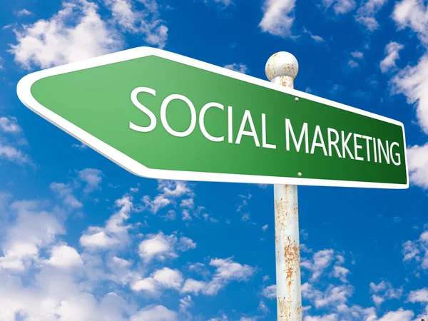 Social marknadsföring — Stockfoto