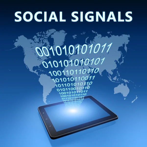 Sociale signalen — Stockfoto