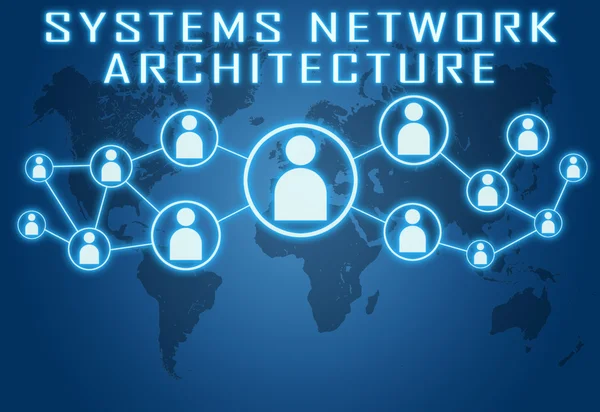 Architektura systemów sieciowych — Zdjęcie stockowe