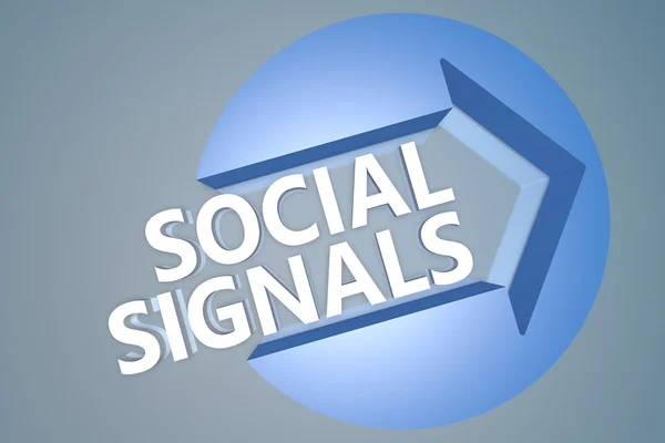 Sociala signaler — Stockfoto