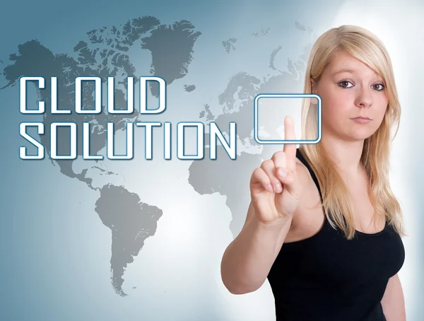 Solução em nuvem — Fotografia de Stock