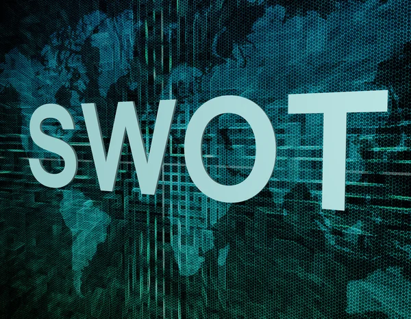 Koncepcja SWOT — Zdjęcie stockowe