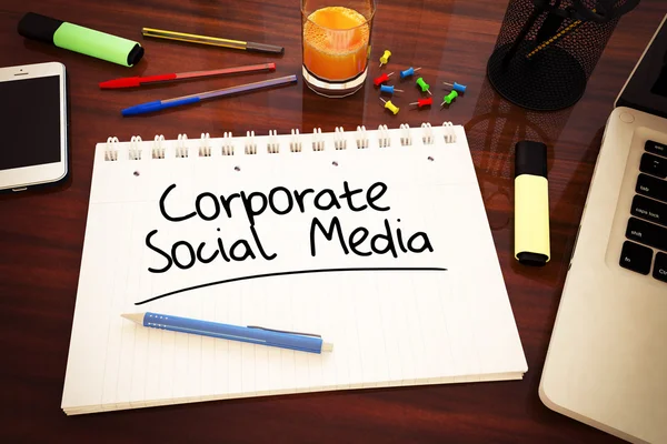 Corporate Social Media — Stock Photo, Image