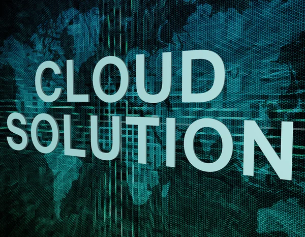 Cloud řešení — Stock fotografie