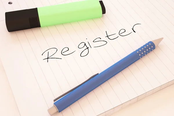 Register — Stock Photo, Image