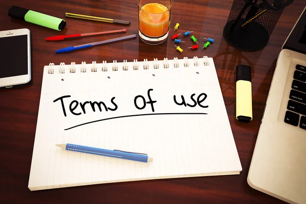 Terms of use — Stock Photo, Image