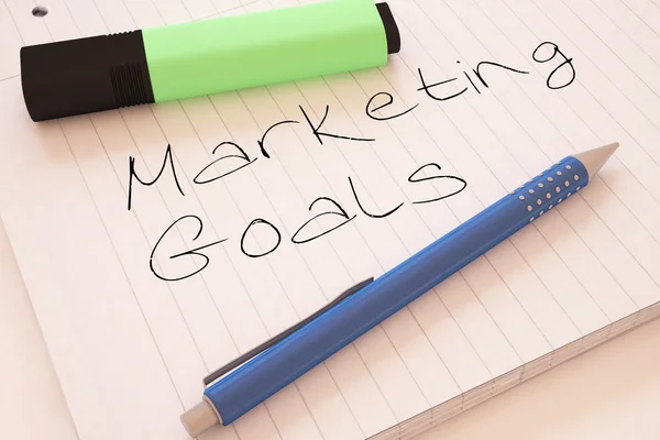 Marketing Goals — Stock Photo, Image