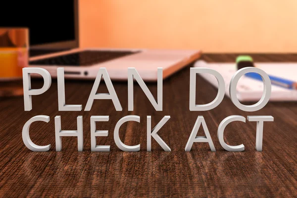 Plan Do Check Act — Stock Photo, Image