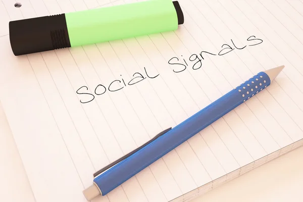 Sociale signalen — Stockfoto