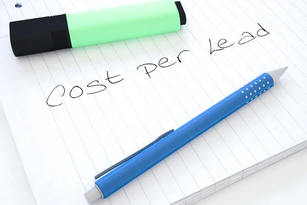 Kosten per lead — Stockfoto