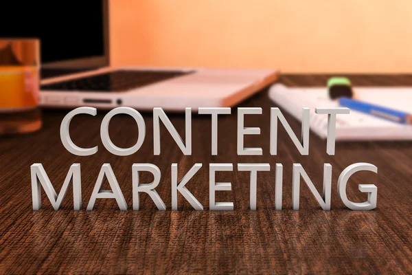 Content Marketing — Stockfoto