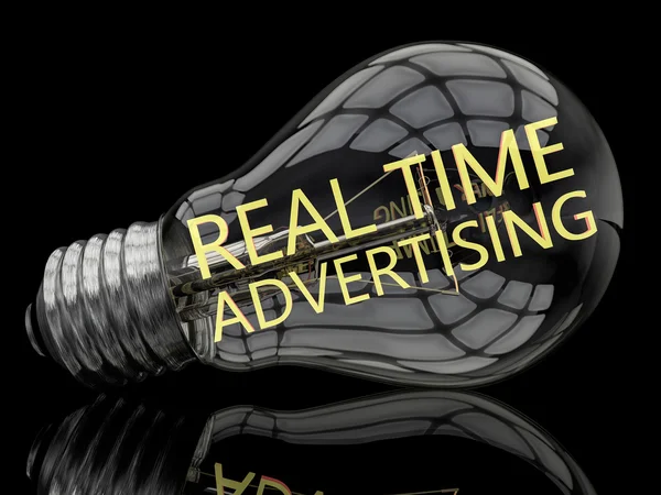 Publicidade em tempo real — Fotografia de Stock