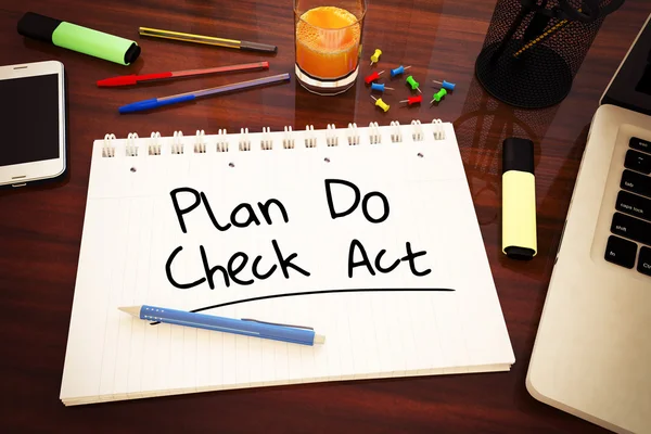 Plan Do Check Act — Stock Photo, Image