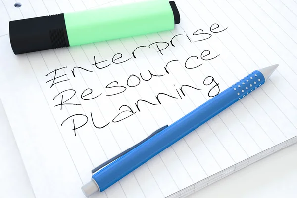 Enterprise resourceplanning — Stockfoto