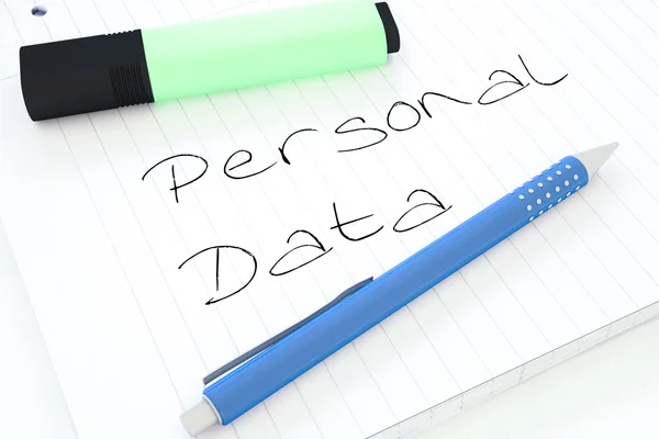 Dados pessoais — Fotografia de Stock