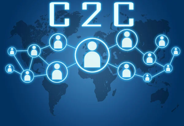 Conceito de C2C — Fotografia de Stock