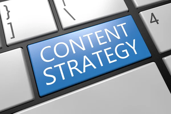 Estrategia de contenido — Foto de Stock