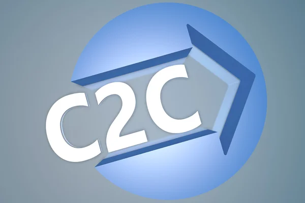 C2C koncept — Stockfoto