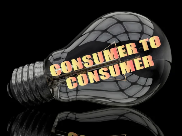 消费者对消费 — 图库照片