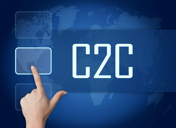 C2C-concept — Stockfoto