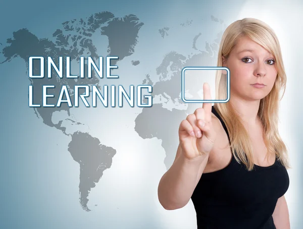 Online tanulás — Stock Fotó