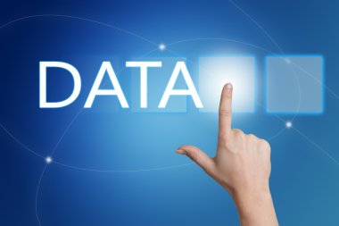 Veri - mavi arka plan ile arabiriminde el basarak düğmesini.