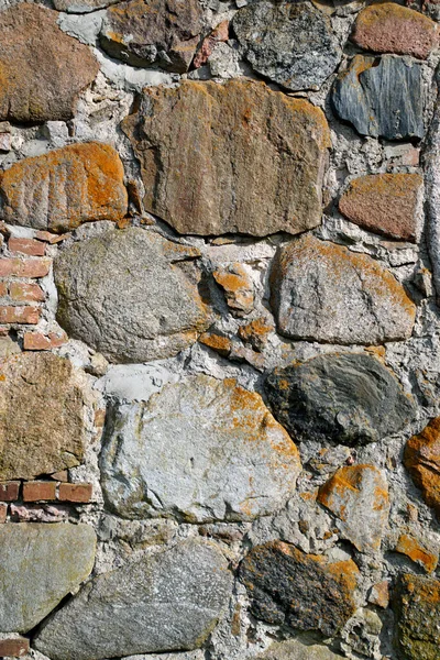 Uma Parede Pedra Cortada Granito Massa Superfície — Fotografia de Stock