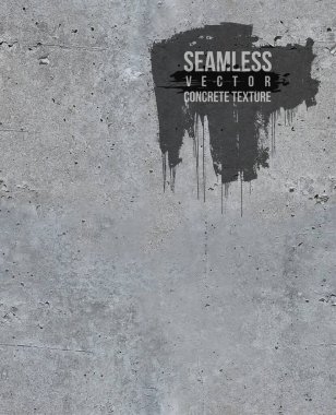 Seamless gray concrete texture. Stone wall background. Detailed texture for your design. Vector illustration. Isolated on white background. clipart