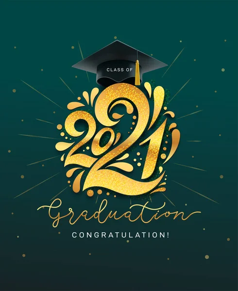 Set of class of 2024 graduation award emblem design template isolated,  graduation cap with laurel wreath in gold color Stock Vector