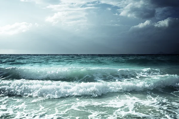 Vlny na Seychely beach — Stock fotografie