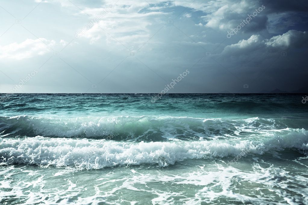 waves at Seychelles beach