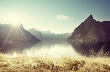 günbatımı Lofoten Adaları, Norveç