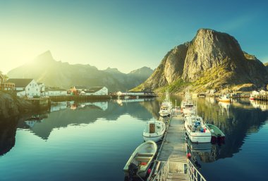 gün batımı - Reine, Lofoten Adaları, Norveç