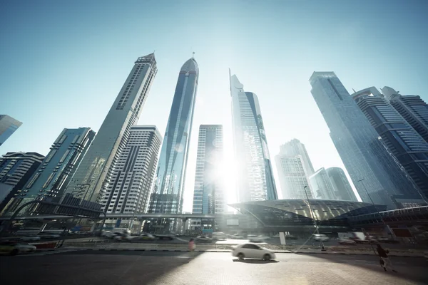 Sheikh Zayed road, Ηνωμένα Αραβικά Εμιράτα — Φωτογραφία Αρχείου