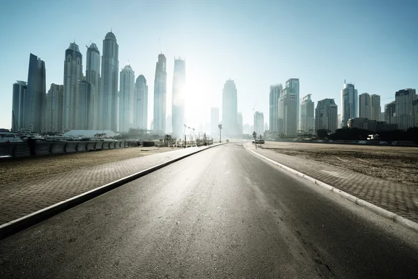 Strada a Dubai, Emirati Arabi Uniti — Foto Stock