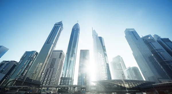 Sheikh Zayed road, Verenigde Arabische Emiraten — Stockfoto