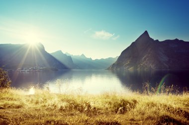 günbatımı Lofoten Adaları, Norveç