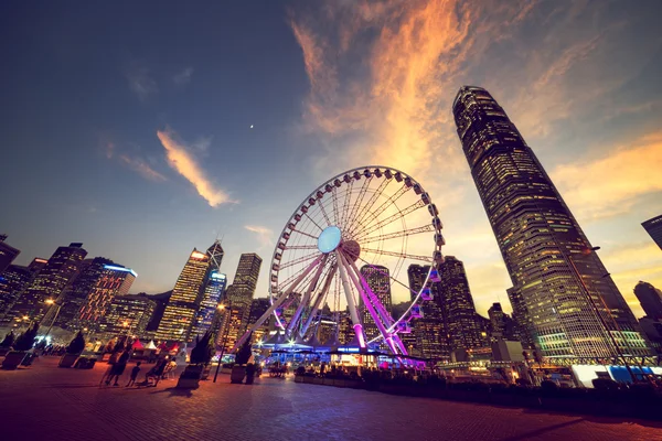 Gözlem tekerleği, Hong Kong — Stok fotoğraf