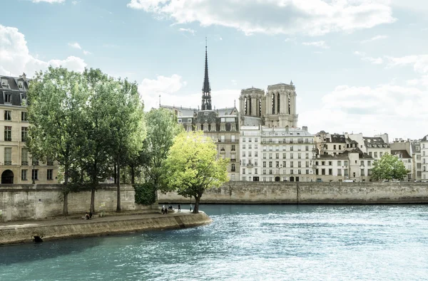 Seine River, Paryż, Francja — Zdjęcie stockowe