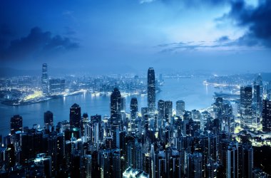 Victoria tepesinden Hong Kong.
