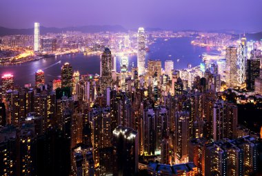 Victoria tepesinden Hong Kong.