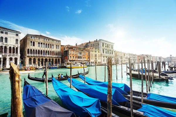 Gondolas in Venice, Italy. Royalty Free Stock Photos
